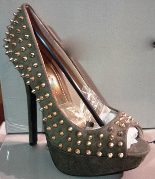 ... high heel shoes with gold studs size 3 - FREE POSTAGE IN SOUTH AFRICA