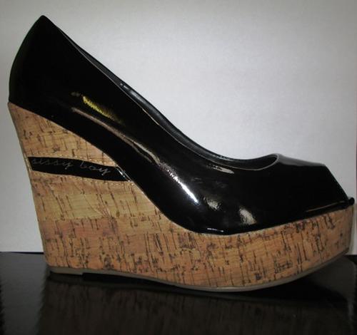 ... boy black platform wedge shoes size 7 - FREE POSTAGE IN SOUTH AFRICA