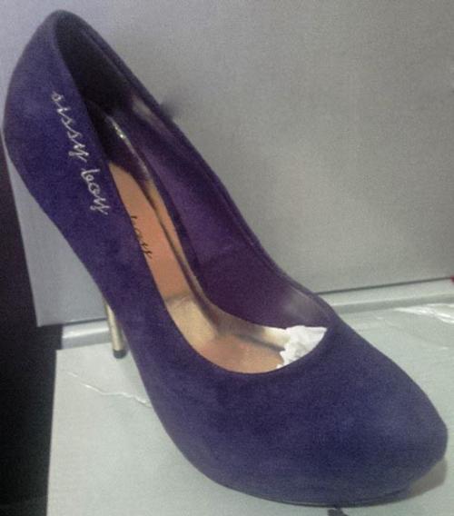... boy purple with gold heels shoes size 5 - FREE POSTAGE IN SOUTH AFRICA