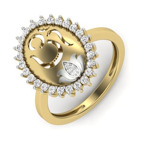 Certified 0.64Ct Real Natural Diamond Bridal Ring 14K Yellow Gold SIG ...